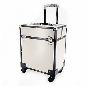 Aluminum Rolling Makeup Cosmetic Trolley Case