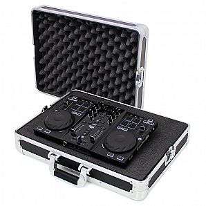 Portable DJ controller case with soft foam inside