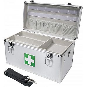 First Aid Box, Medical Box, Carrying Handle, Carry Strap