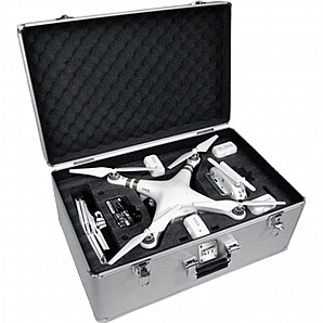 Custom Black Aluminum Drone Case, Phantom Carrying Case