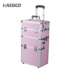 Custom Aluminum Cosmetic Trolley Cases