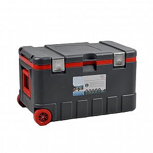 75L Large Trolley Cooler Box With 5cm Insulated PU Foam